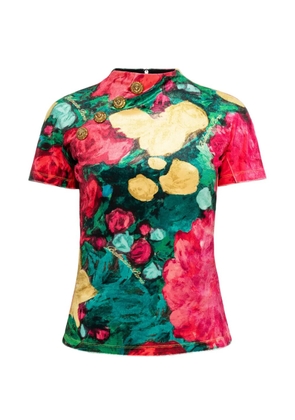 Balmain floral top - Red
