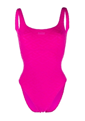 Versace Greca-embossed swimsuit - Pink