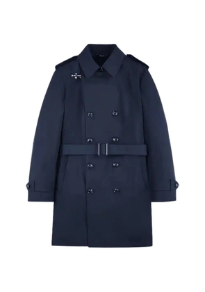 Fay belted double-breasted coat - Black