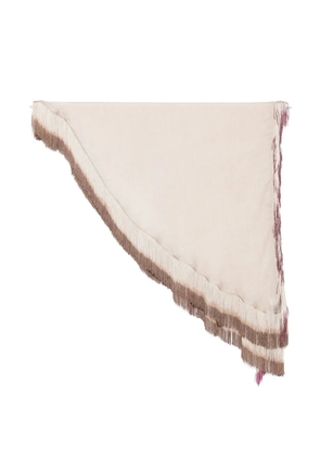 Faliero Sarti New Can Can fringed scarf - Neutrals