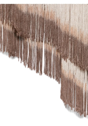 Faliero Sarti New Can Can fringed scarf - Neutrals
