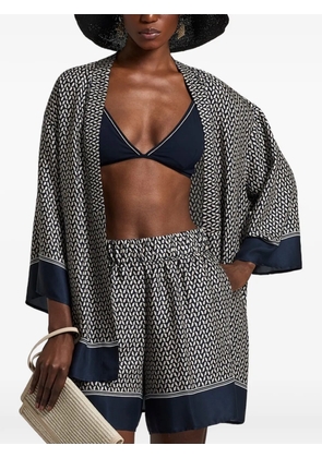 Peserico patterned kimono - Blue