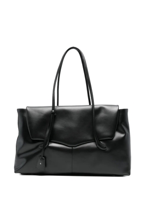 Low Classic Haricot flap tote bag - Black