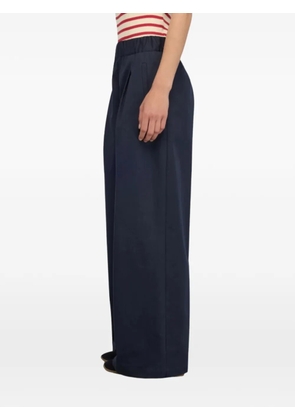 Semicouture side-pocket palazzo pants - Blue