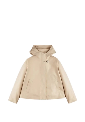 Fay hooded parka coat - Neutrals