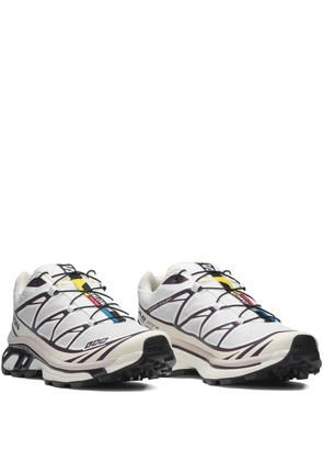 Salomon XT-6 logo-print sneakers - WHITE VANILLA ICE PLUM PERFECT