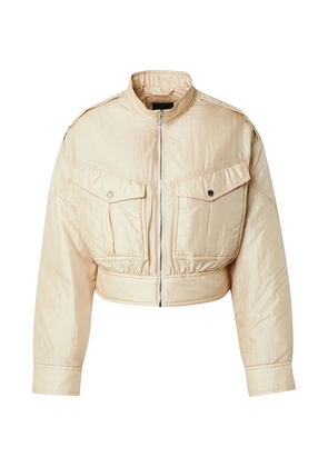 BOSS zip-up chest-pocket jacket - Neutrals