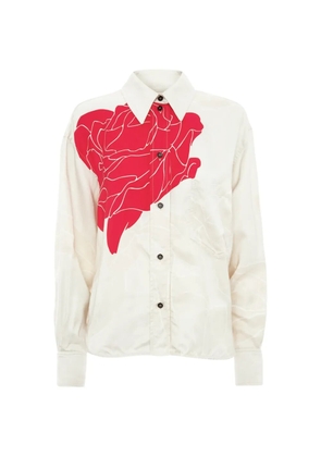 Victoria Beckham floral print shirt - Neutrals