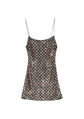 Oséree sequin-pattern mini dress - Green