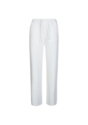 DONDUP drawstring cotton track pants - White