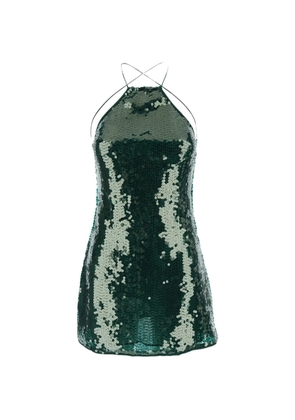 Oséree sequin-embellishment cross-strap mini dress - Green