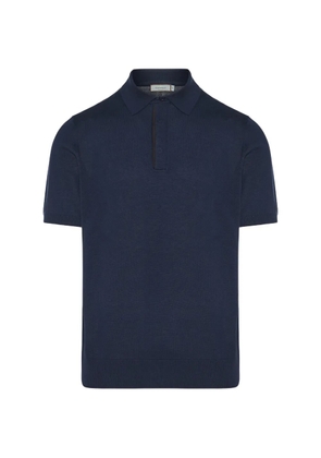 Canali short-sleeve polo shirt - Blue