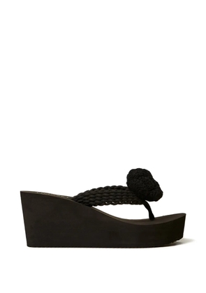 TWINSET flower-detail sandals - Black