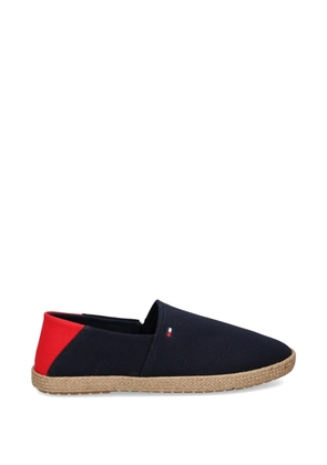 Tommy Hilfiger logo-embroidered espadrilles - Blue