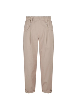 Brunello Cucinelli pleated pocket trousers - Neutrals