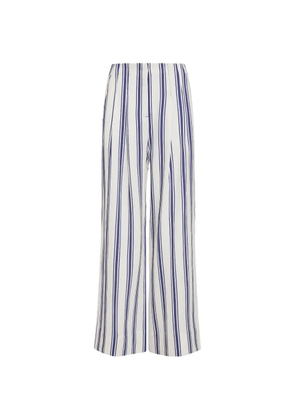 Marie Oliver Macbee sailor stripe trousers - White
