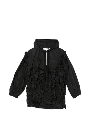 TAO ruffled hooded jacket - Black