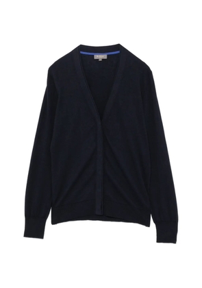N.Peal V-neck long-sleeve cardigan - Blue