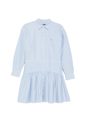 Polo Ralph Lauren ruffled mini shirt dress - Blue
