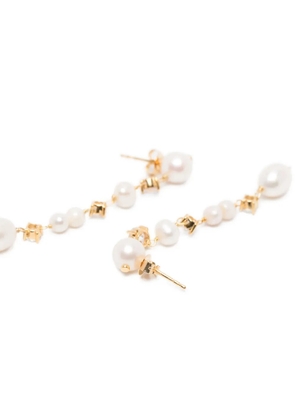 Completedworks pearl drop earrings - Gold