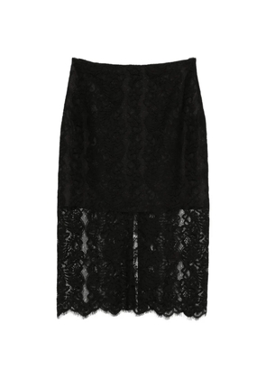 IMPERIAL lace midi skirt - Black