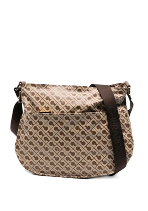 Gherardini monogram-pattern satchel bag - Neutrals