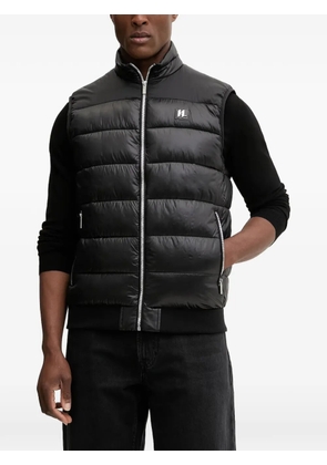 Karl Lagerfeld quilted zip vest - Black