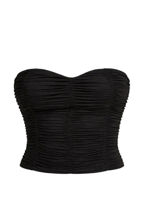 Kiki de Montparnasse gathered top - Black