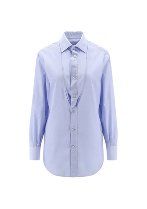 Maison Margiela button frayed shirt - Blue