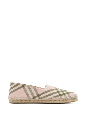 Burberry Check mews espadrilles​ - Pink