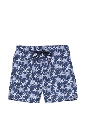 Drumohr starfish-print swim shorts - Blue