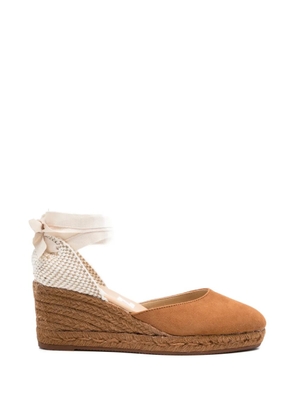 Manebi tie-detail espadrilles - Brown