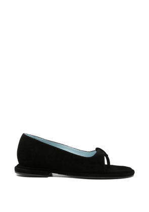 Nicole Saldaña Senna suede sandals - Black