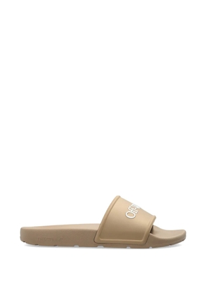 Off-White embossed-logo slides - Neutrals