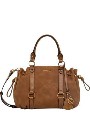 LIU JO drawstring top handle satchel - Brown