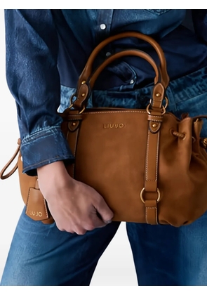 LIU JO drawstring top handle satchel - Brown