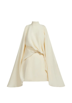 Taller Marmo Bacall high-neck draped dress - Neutrals