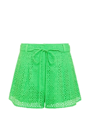 Marie Oliver Lander eyelet shorts - Green