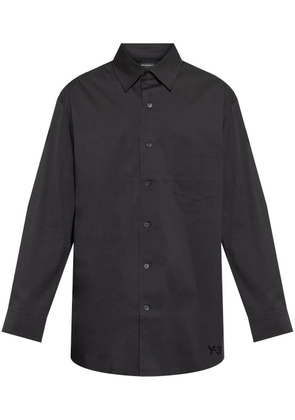 Y-3 logo-print shirt - Black