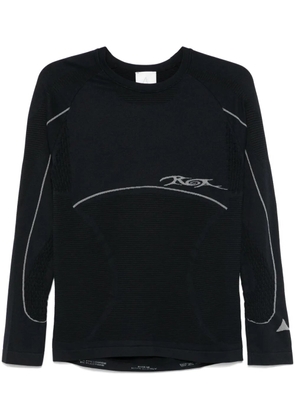 ROA logo-detailing T-shirt - Black