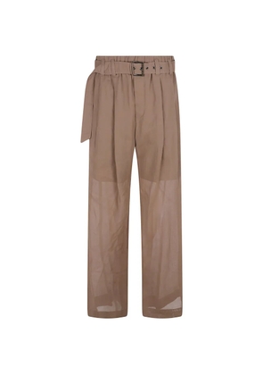 Brunello Cucinelli belt long trousers - Neutrals