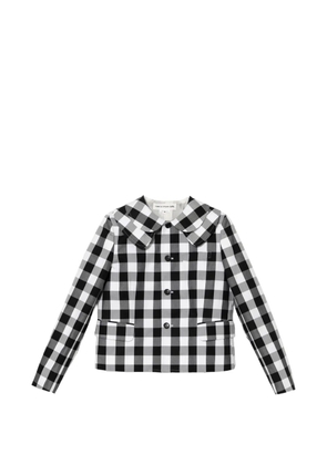 Comme Des Garçons Girl gingham collared jacket - Black