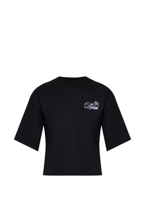 Diesel T-Cropyn floral-print cropped T-shirt - Black