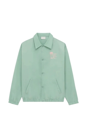 Drôle De Monsieur button graphic shirt jacket - Green