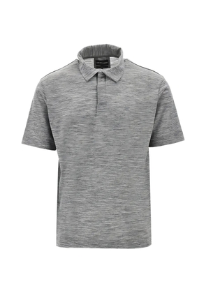 Emporio Armani knitted polo shirt - Grey