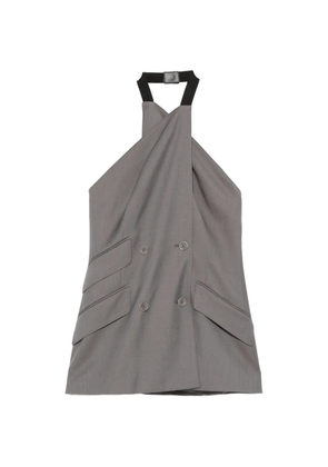 Max Mara double-breasted waistcoat - Grey