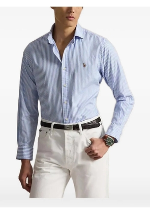 Polo Ralph Lauren striped-pattern chest-logo shirt - Blue