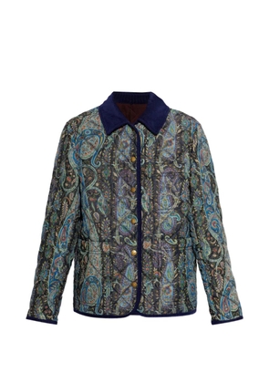 ETRO paisley collared jacket - Grey