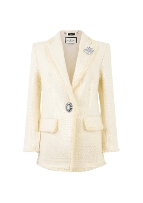 Philipp Plein paillettes tweed blazer - Neutrals