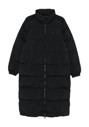 adidas Adicolor quilted-panel long coat - Black